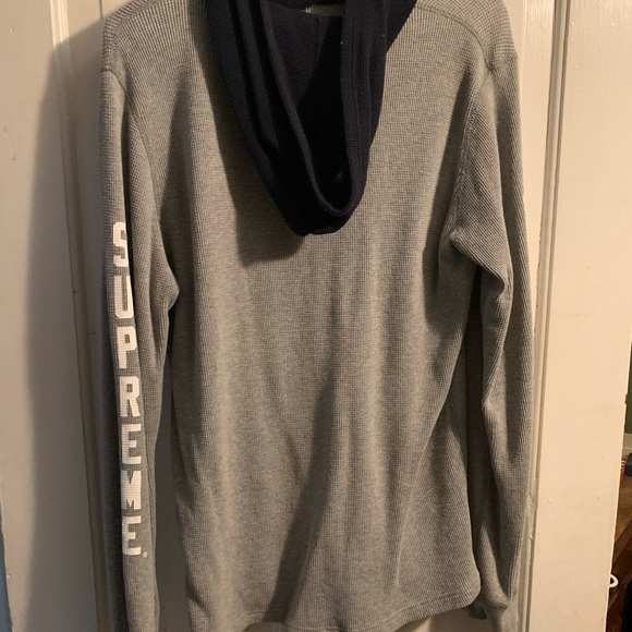 Supreme Waffle Hoodie - Lightly worn, like new - Picture 3 of 4